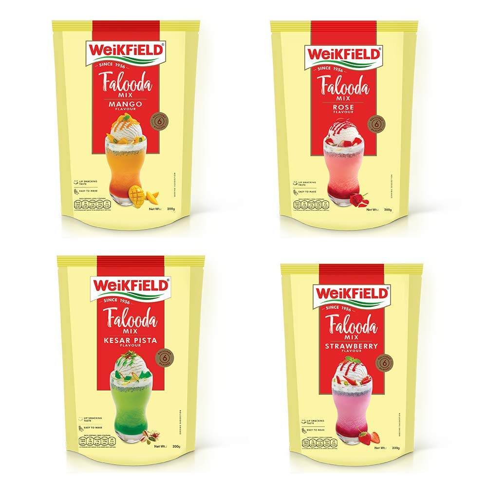 thumbnail image 2 of Buy Weikfield Falooda Mix Kesar Pista Flavour(200gms) & Weikfield... 2 of 12